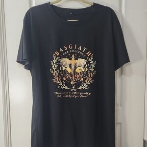Basgiath War College Black Graphic Short Sleeve Tee 2X